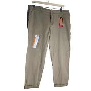 NWT Women's 12 Woolrich Sunday Chino Pants Gorpcore Utility Skinny Kaki  Office